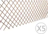 vidaXL Prútený plot 5 ks 180x90 cm Náhľad obrázku produktu 4