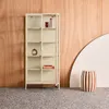 sweeek - Schrank aus Stahl und gehärtetem Glas, 2 Türen, Produktbild-Vorschau 2