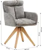 Homestyle4u Esszimmerstühle 2er Set drehbar mit Armlehnen Produktbild-Vorschau 7