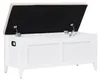 Caja de madera con asiento tapizado, 100 cm de ancho. Vista previa de la imagen del producto 1