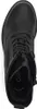 A top-down view of a black leather boot. Produktbild-Vorschau