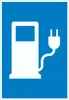 Stromtankstelle Schild Elektrofahrzeug A5 (148x210mm) Produktbild-Vorschau 1
