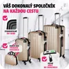 tectake® Cleo 4dílná sada pevných kufříků, 3 vozíky, 1 Náhled obrázku produktu 5