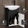 Waschtischunterschrank mit Waschbecken Wega 40 cm Anthrazit Produktbild-Vorschau 6