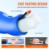 Diagrams illustrating the heating wire, smooth surface, faster heating speed, and LED indicator plug of a heated hose. Náhľad obrázku produktu