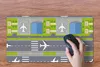 MuchoWow® Mauspad Mousepad Design - Flughafen - Flugzeug Produktbild-Vorschau 3