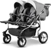 Zwillingskinderwagen Twin Star 4 in 1 Set in Hellgrau-Weiß Produktbild-Vorschau 3