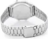 The back of a silver watch with a metal band and clasp. Produktbild-Vorschau