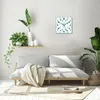 Wanduhr Echt-Glas-Küchenuhr Aquarell Kakteen Quarz Lautlos Produktbild-Vorschau 2