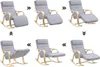 Songmics fauteuil à bascule, chaise longue, repose-mollets Voir les images du produit 5