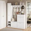 Garderoben-Set mit Spiegel, 3 Schuhkippern, 1 Schublade & Produktbild-Vorschau 5