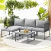 SVITA DETROIT Salon de Jardin Modulable Résine Tressée : Voir les images du produit 2