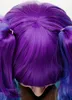 WIG ME UP Perücke Cosplay Zöpfe Ombre Blau Türkis Produktbild-Vorschau 6