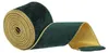 Fluwelen Band 6,3 cm x 9,1 m, Gold, mit Drahtrand, Weihnachtsgrün Produktbild-Vorschau