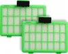 Two green vacuum cleaner filters are shown on a white background. Produktbild-Vorschau