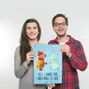 Mr. & Mrs. Panda Bild Nachtfalter Schneemann DIN A3 - Produktbild-Vorschau 3