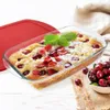 Naczynie żaroodporne z pokrywką szklane 39x24x7 cm, 3,7 l Podgląd zdjęcia produktu 2