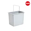 A light gray trash can with a metal handle is shown against a white background. Náhled obrázku produktu