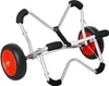 Chariot pour kayak HOMCOM en aluminium, pliable, argenté, Voir les images du produit 1
