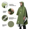 Qunature Multifunktional Regenponcho Klappbar Wasserdicht Produktbild-Vorschau 4