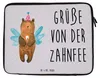 Mr. & Mrs. Panda Laptophülle Bär Zahnfee 27 x 36 cm - Grau Produktbild-Vorschau 1