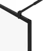 vidaXL Walk-in Duschwand Schwarz 100 x 195 x 0,5 cm Glas Produktbild-Vorschau 6