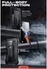 A promotional image showcasing a phone case and its components. Produktbild-Vorschau