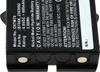 A close-up view of a black battery pack with text labels. Produktbild-Vorschau