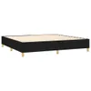 vidaXL Boxspringbettgestell Schwarz 200x200 cm Stoff Produktbild-Vorschau 3