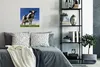 MuchoWow® Poster Kuh - Gras - Blau - Tiere 50x50 cm - Produktbild-Vorschau 4