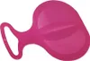 A pink plastic sled on a white background. Podgląd zdjęcia produktu