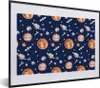 MuchoWow® Gerahmtes Poster Muster - Weltraum - Planeten - Produktbild-Vorschau 1