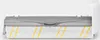 A close-up, side view of a vacuum cleaner roller brush with yellow stripes on a white background. Produktbild-Vorschau