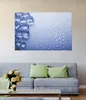 Wallario selbstklebendes Poster - Wassertropfen auf Glas, Produktbild-Vorschau 2