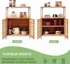 WAOHO koupelnové skříňky z bambusu, koupelnová polička, Náhled obrázku produktu 7