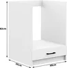 AKORD Furniture Factory KS0POLIBIA013, 1 Tür(en), 1 Regale, Produktbild-Vorschau 4