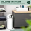 eluno Pushmülleimer 25 Liter aus Stahlblech, Retro Produktbild-Vorschau 5