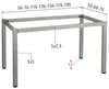 Metalen frame NY-A057/K, vierkante poot met een doorsnede Productafbeelding-voorbeeld 2