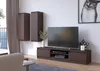Meuble TV K160 en wenge avec rangement et deux étagères Voir les images du produit 5