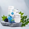 A product shot of a water filter and its packaging, arranged with natural elements like leaves and grapes on a stone. Náhľad obrázku produktu