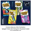 A collage of illustrations representing different science experiments for kids, with German text labels. Produktbild-Vorschau