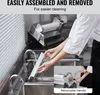 A person in a chef's uniform is cleaning a part of a dough roller machine in a kitchen sink. Anteprima dell’immagine prodotto