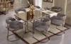 Essgarnitur Essgruppe Esszimmer Luxus Esstisch Stühle Gold Produktbild-Vorschau 2