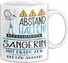Sängerin Tasse Geschenk Lustig Abstand Halten Produktbild-Vorschau 1