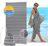 2 in 1 Hamamtuch 180x90cm & Rucksack 100% Baumwolle Produktbild-Vorschau 1