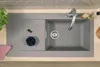 Einbau Küchen Spüle Granit Mineralite 100 x 50 Beton Grau Produktbild-Vorschau 5