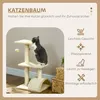 PawHut Kratzbaum 72 cm Katzenturm mit Plüschballen, Produktbild-Vorschau 4