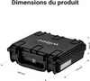 Wiltec Mallette de transport universelle robuste – 19 x 17 Voir les images du produit 3