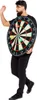 Darts Kostüm Dartscheibe Dart-Board mit drei Bällen für Erwachsene Einheitsgröße Unisex Damen Herren Fasching Karneval Mottoparty Darts-WM Paar- und Gruppenkostüm JGA Produktbild-Vorschau