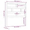 vidaXL Kopfteil 106x4x100 cm Massivholz Kiefer -  Kopf- & Produktbild-Vorschau 7
